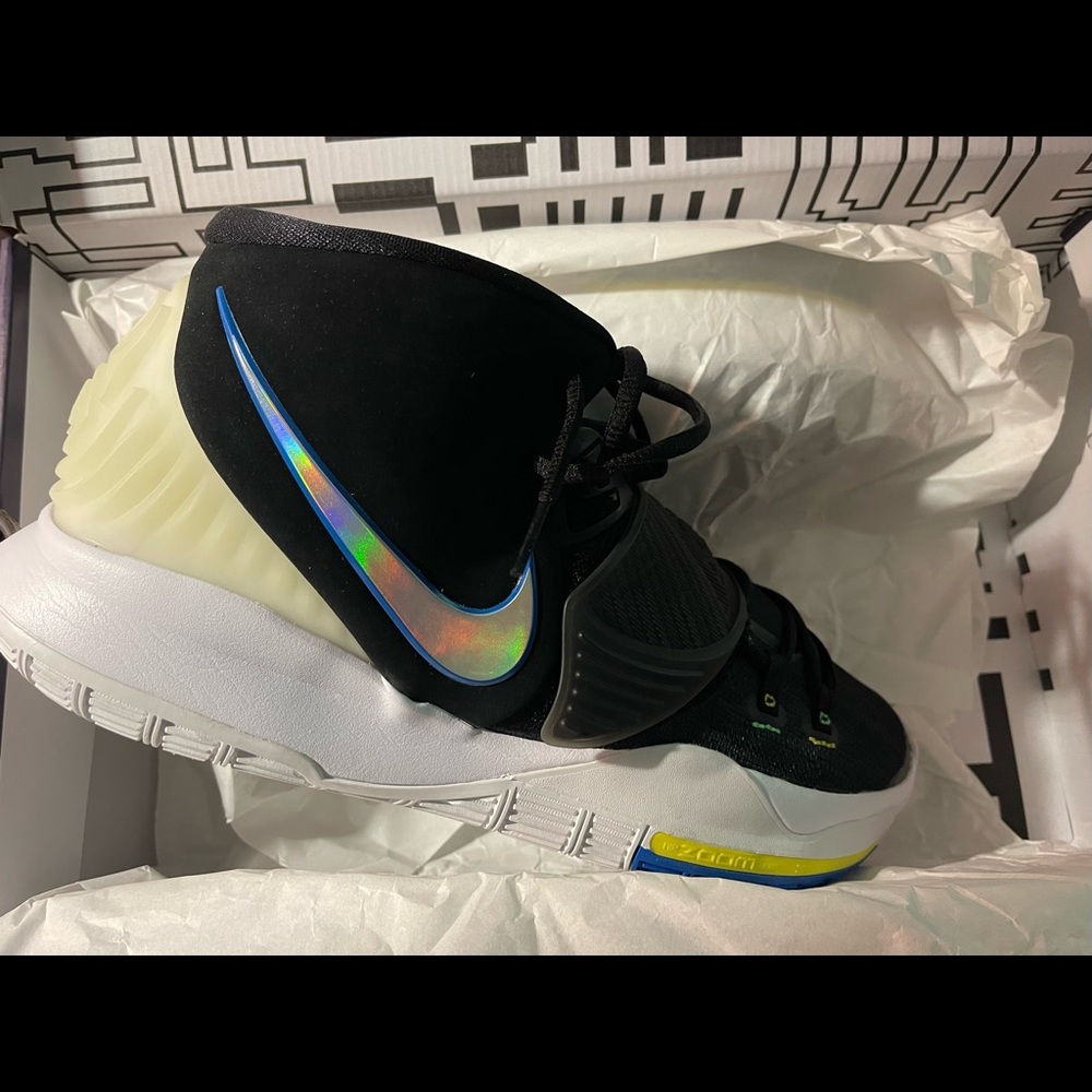 Nike Kyrie 6 "Black/White/Soar/Dynamic Yellow" Men's Basketball Shoe